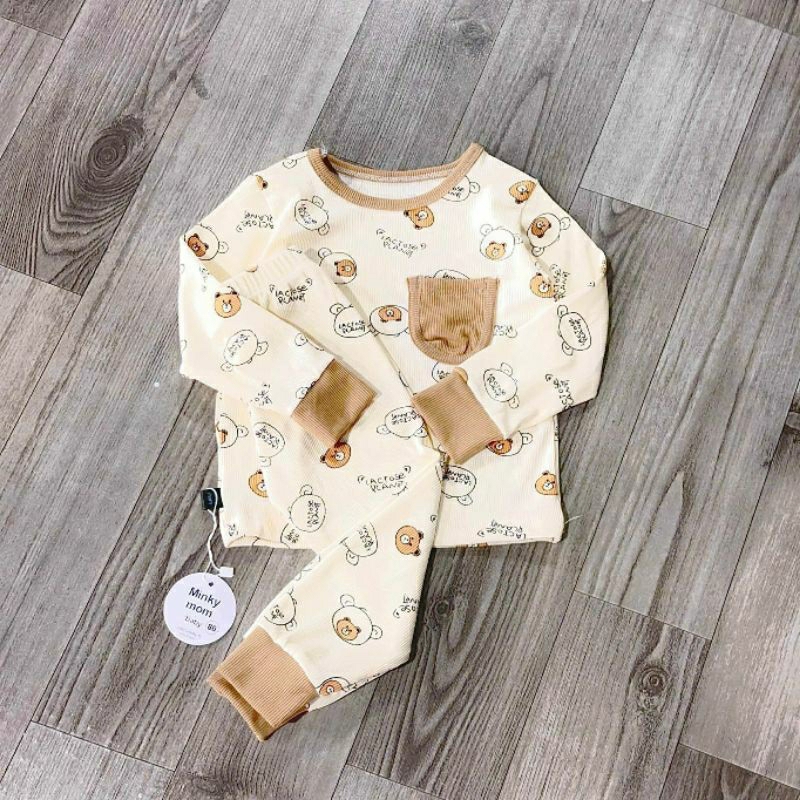 Bộ Dài Tay Cho Bé Trai Bé Gái  Chất Thun Lạnh Cao Cấp Co Giãn Thấm Hút Mồ Hôi Tốt