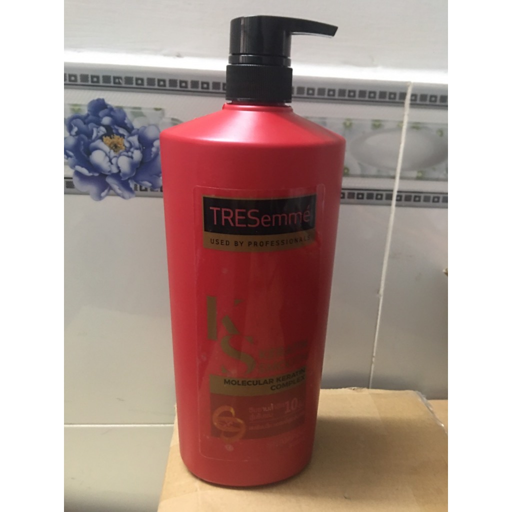 Dầu Gội1200ml  TRESemmé Keratin Smooth Thái Lan Với Công Thức Hydrolyzed Keratin Vào Nếp Suôn Mượt