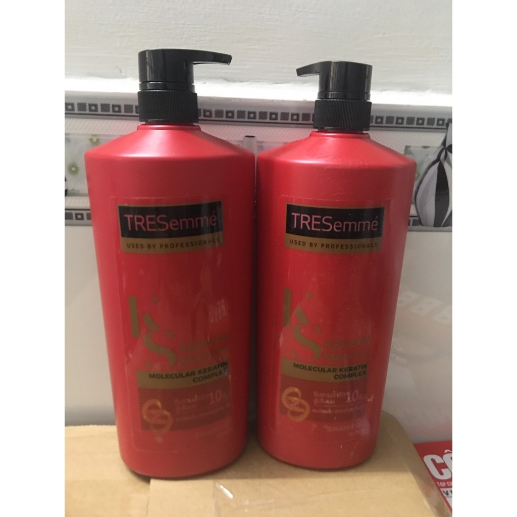 Dầu Gội1200ml  TRESemmé Keratin Smooth Thái Lan Với Công Thức Hydrolyzed Keratin Vào Nếp Suôn Mượt