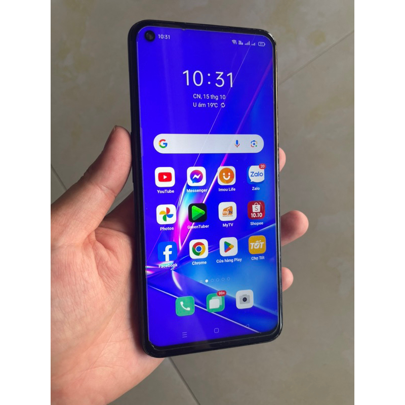 Điện thoại oppo a92 ram 8gb, rom 128gb đã qua sử dụng
