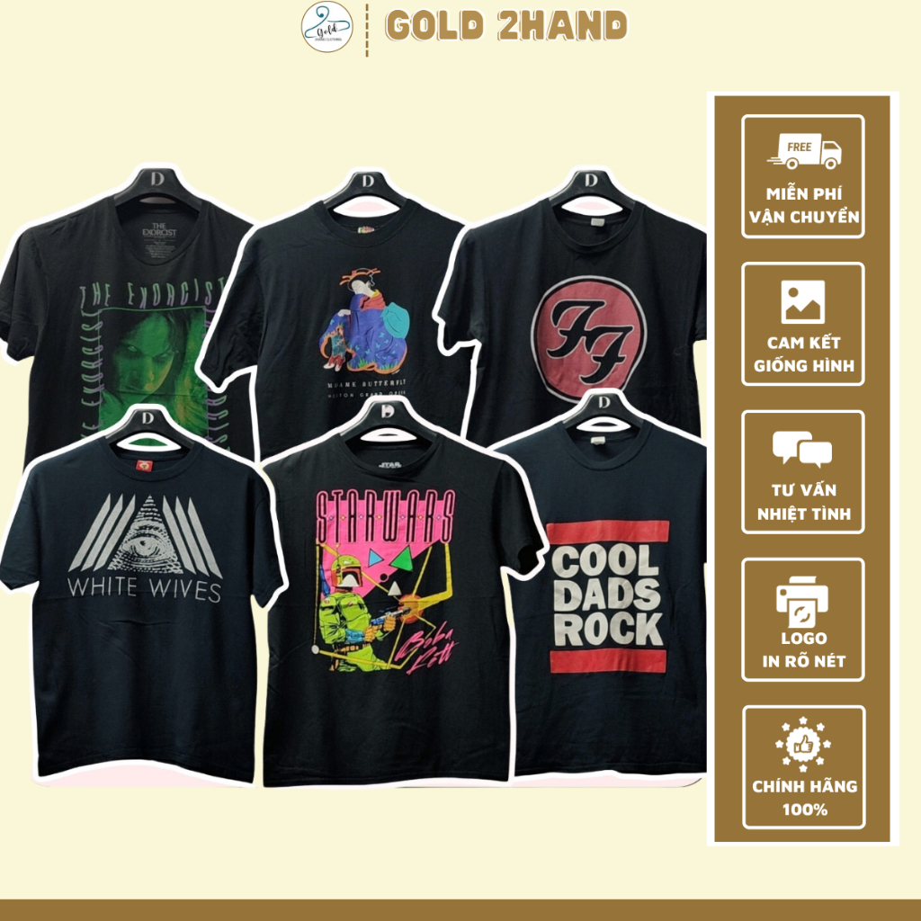 Áo thun 2hand cotton thoáng mát dày dặn, Áo thun 2hand Mỹ cond 9