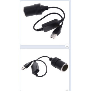 Tẩu sạc chuyển cổng usb 5v 2a sang 12v 8w cho xe hơi
