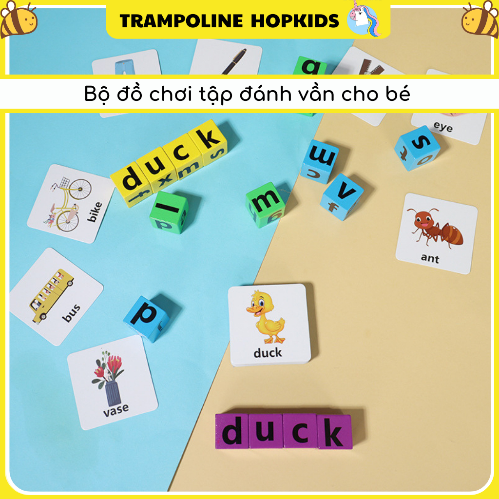 Bộ Thẻ Trò Chơi Đánh Vần Chữ Cái Tiếng Anh Vui Nhộn Cho Bé Spelling Game, Trò Chơi Đối Kháng 2-4 Người