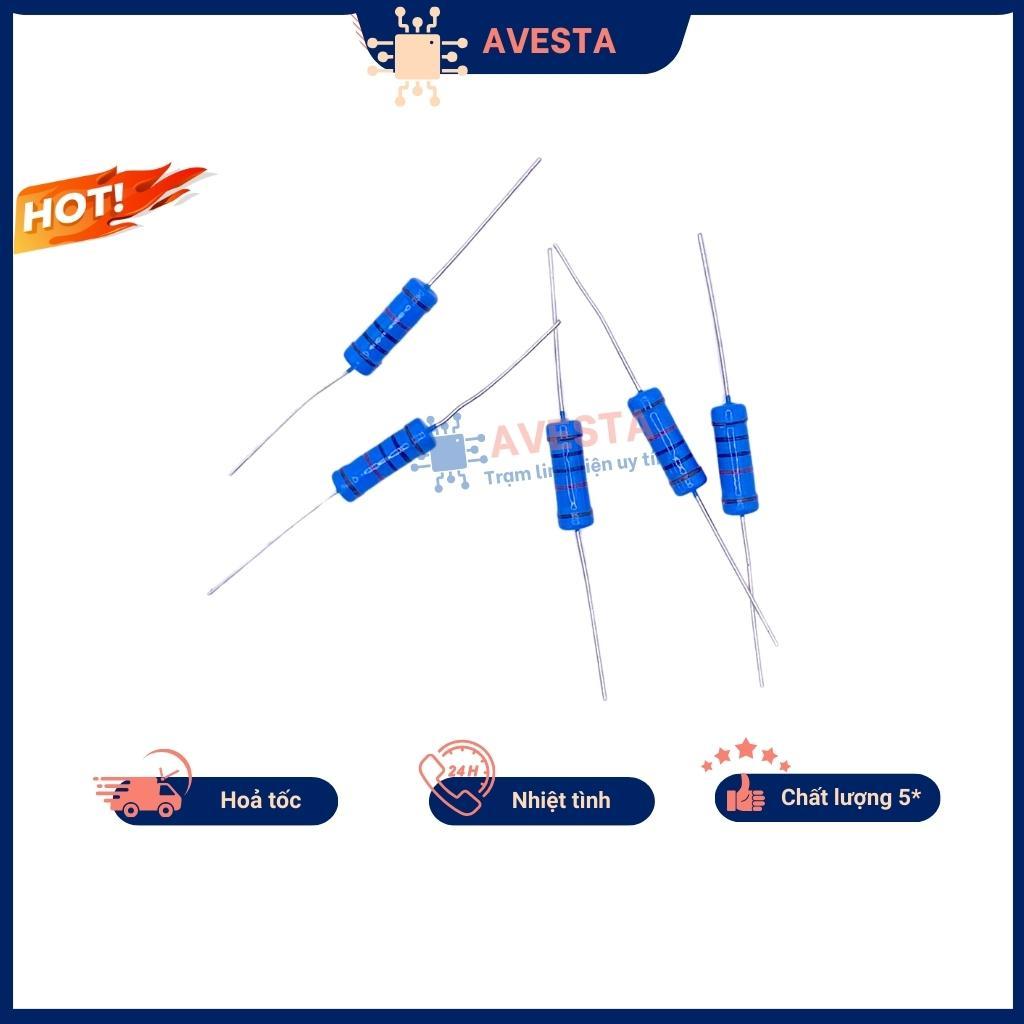 Điện trở vạch 5W 1% 1K-820K avesta