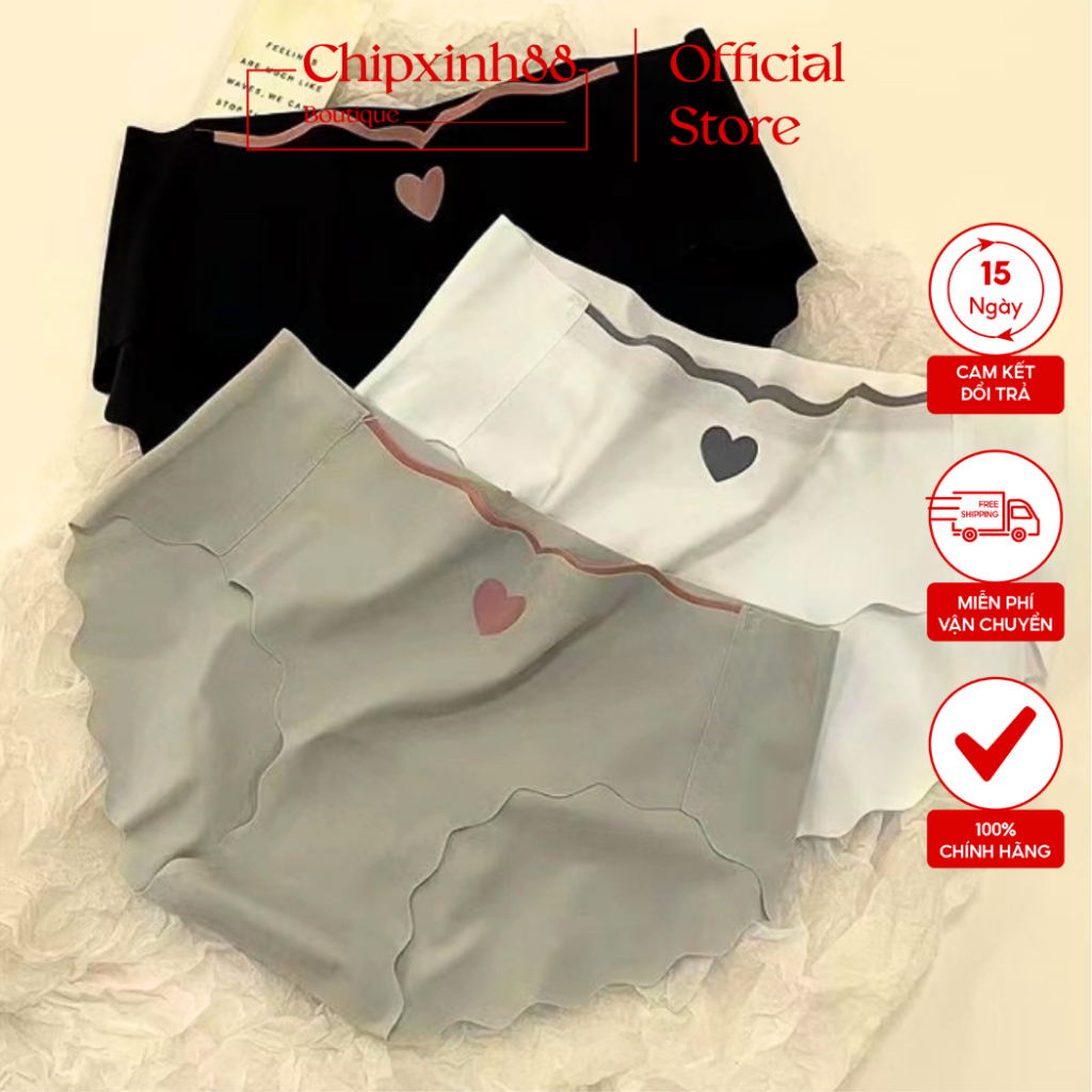 COMBO 10 QUẦN LÓT SU TIM VIỀN LƯỢN SÓNG MS540