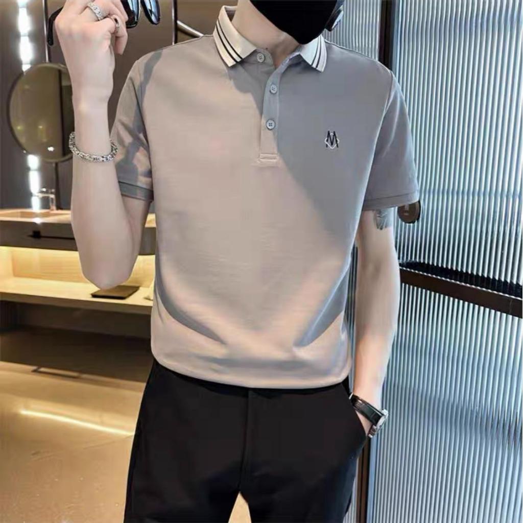 Áo Polo Nam UMA STORE Cổ Kenji Phối Hình Thêu Chữ M, Chất Vải Cotton CDC Cá Sấu Siêu Thoáng Mát, Áo Thun Nam Có Cổ SPA21