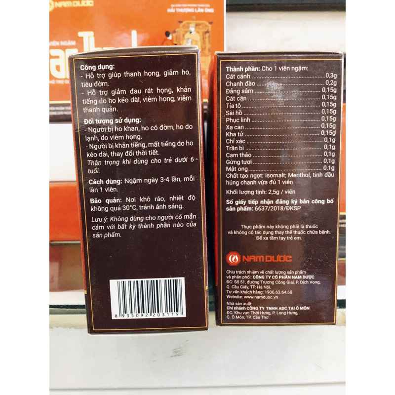 Viên ngậm An Thanh hộp 10 vỉ x 4 viên . Kẹo an thanh