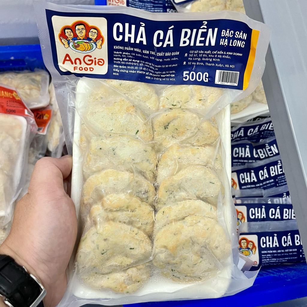 Túi 500g Chả cá biển giã tay đặc biệt - Đặc sản Hạ Long - An Gia Food [HỎA TỐC - HÀ NỘI]