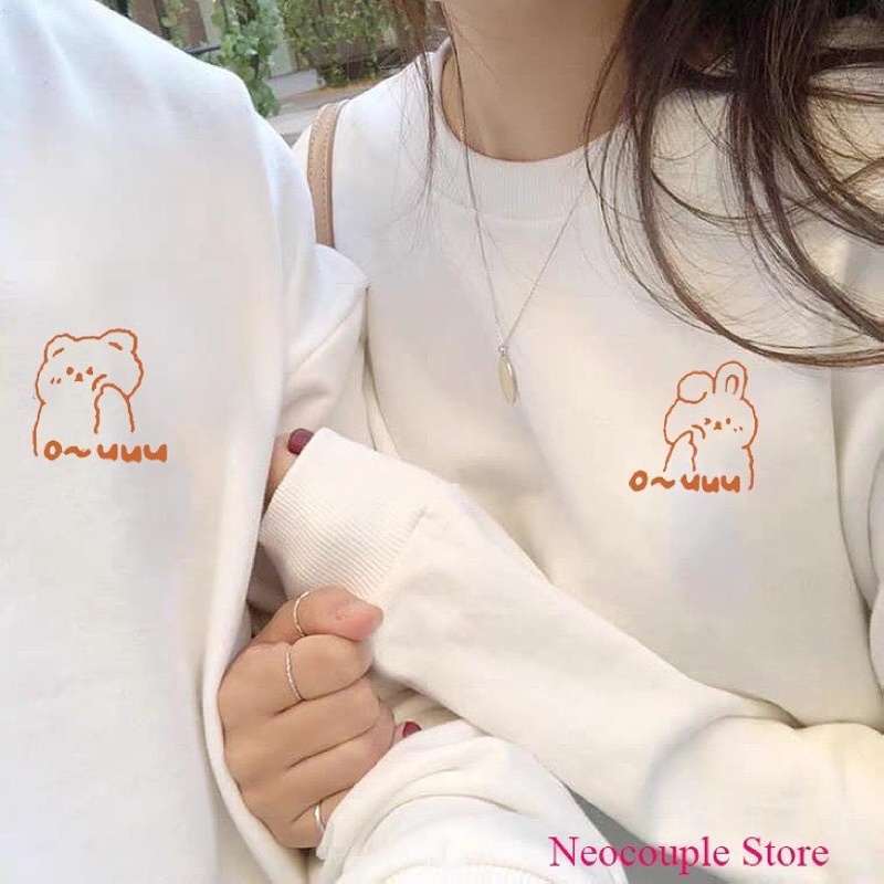 Áo sweater đôi 🎁 FREESHIP 🎁 áo đôi mùa đông nam nữ - áo cặp tình yêu local brand