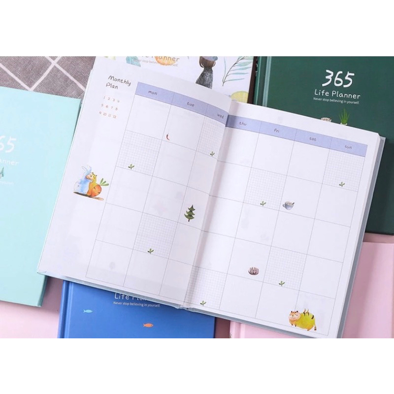 Sổ tay 365 life planner dễ thương xinh xắn