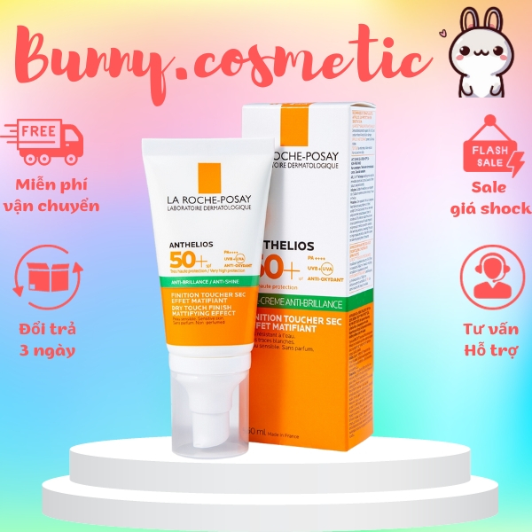 Kem Chống Nắng La Roche-Posay Anthelios XL Dry Touch Gel-Cream SPF 50+ UVB & UVA Dành Cho Da Dầu Tuýp 50ml