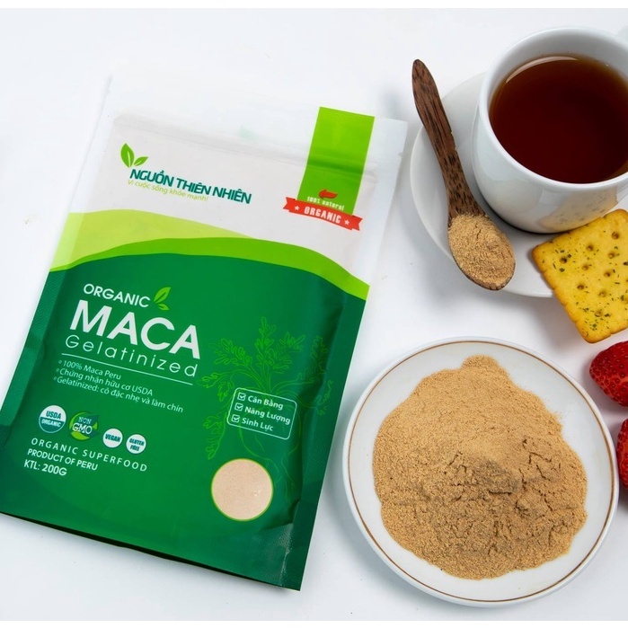 Bột Sâm Maca Peru hữu cơ 400g NguồnThiên Nhiên 2 gói