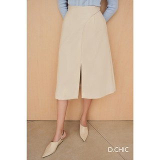 D.CHIC Chân váy midi cạp vạt chéo MS: 382801
