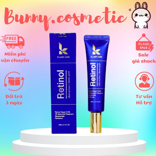 Kem dưỡng Retinol K Lady Care 30ml - Giảm mụn, kiểm soát dầu nhờn, cấp ẩm, làm mờ thâm nám