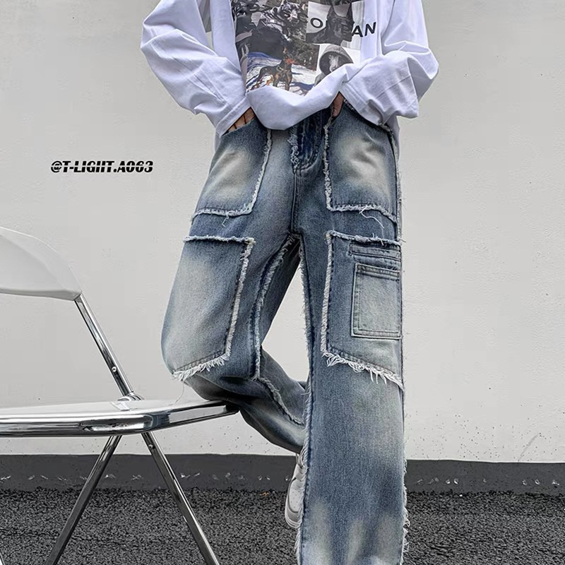 Quần jeans Baggy  suông Kumikumi  , rmang phong cách hàn quốc hottrend 2023