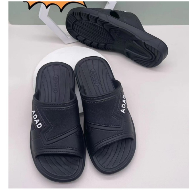 DÉP QUAI NGANG NAM  GIẢ DA SIÊU NHẸ ĐẾ XỐP QUAI