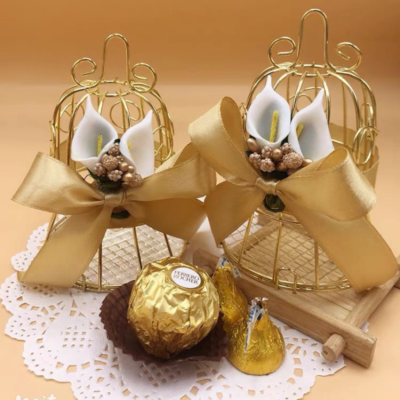 Hộp đựng kẹo hình lồng chim