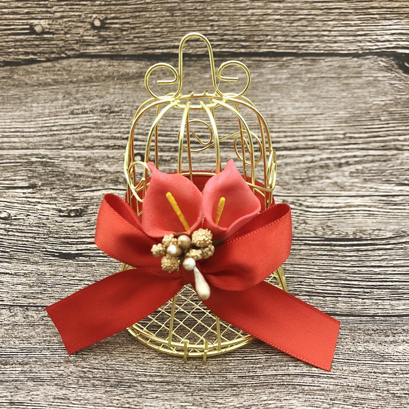 Hộp đựng kẹo hình lồng chim