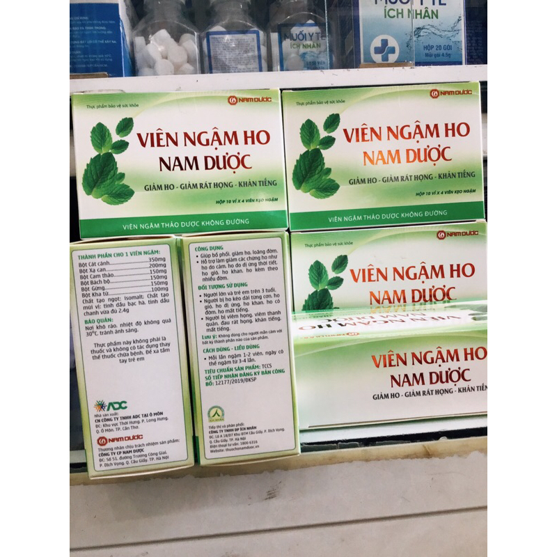 Kẹo ngậm ho Nam Dược - Người bị ho kéo dài thành từng cơn, ho gió, ho dị ứng, ho khan, có đờm, viêm thanh quản