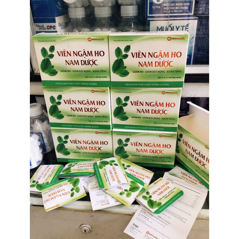 Kẹo ngậm ho Nam Dược - Người bị ho kéo dài thành từng cơn, ho gió, ho dị ứng, ho khan, có đờm, viêm thanh quản