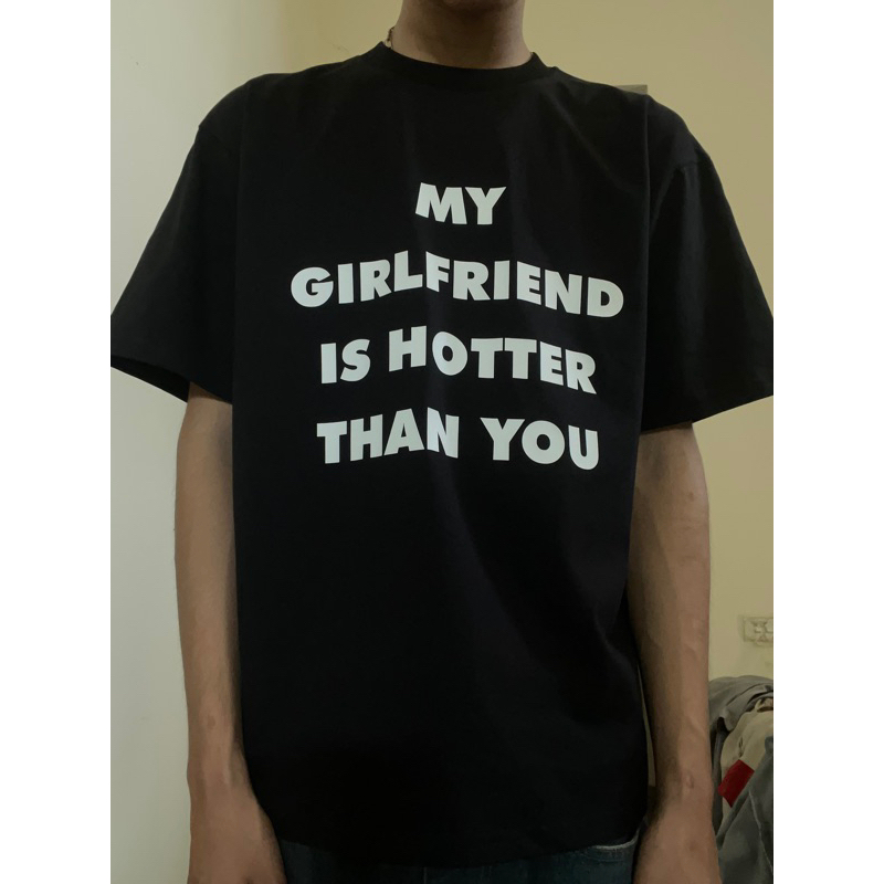Áo thun my girlfriend cotton 100% co giãn 2 chiều hình in sắc nét