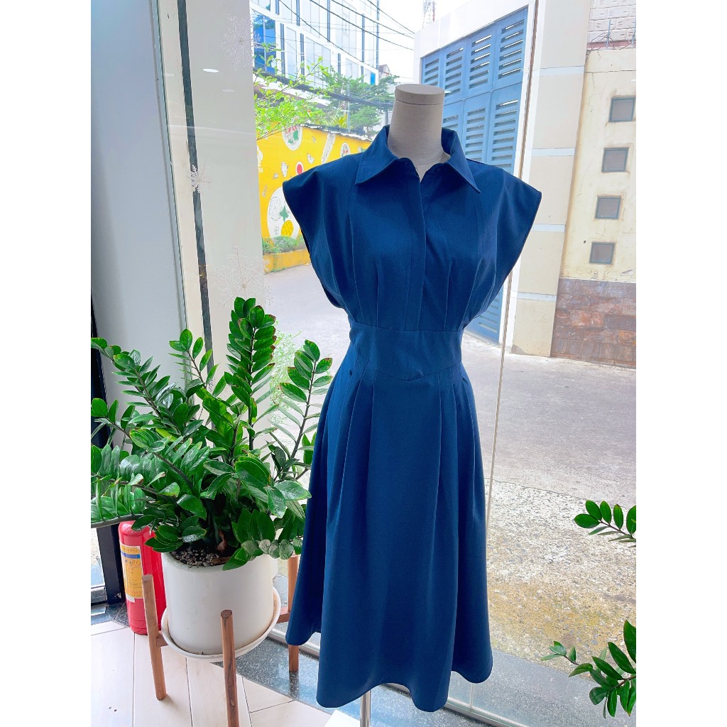 ĐẦM SƠ MI CỔ TAY HẾN