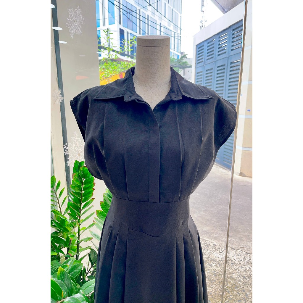 ĐẦM SƠ MI CỔ TAY HẾN