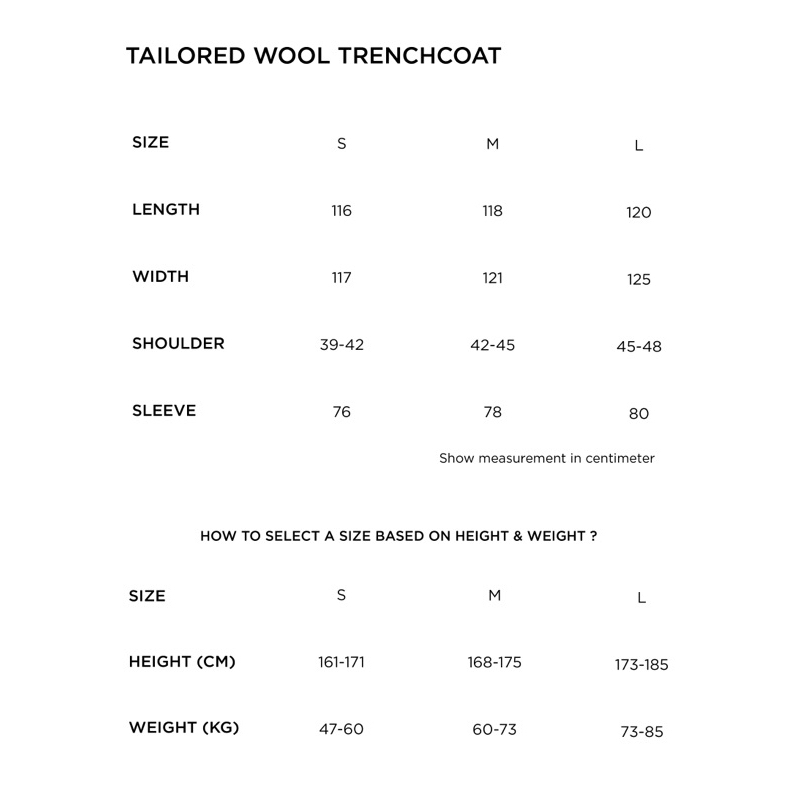 GIAN SAIGON - Áo măng tô chất liệu wool-Tailored Wool Trenchcoat- Màu Nâu