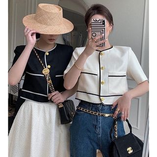áo lụa mỏng xinh xắn khuy viền 2 túi