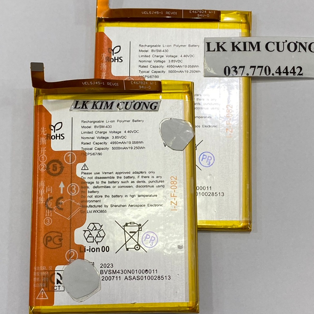 Pin tương thích với vsmart joy 3/ bvsm - 430