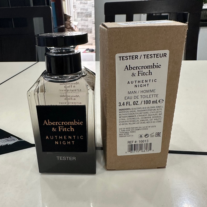 Nước Hoa Nam Tester Abercrombie & Fitch Authentic Night EDP 100ml (hộp như hình)