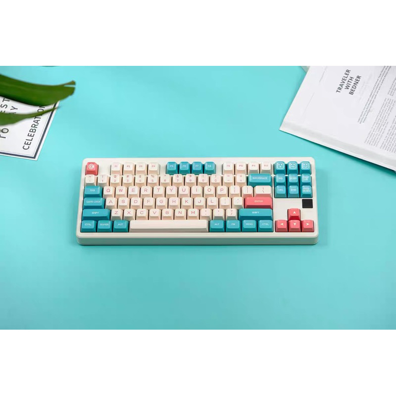 Keycap SA Fishing EVA WoB QXA profile PBT 2 shot bàn phím cơ SA Black on White Marble Charm Mitoby Studio