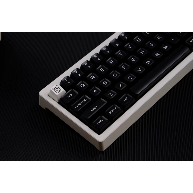 Keycap SA Fishing EVA WoB QXA profile PBT 2 shot bàn phím cơ SA Black on White Marble Charm Mitoby Studio