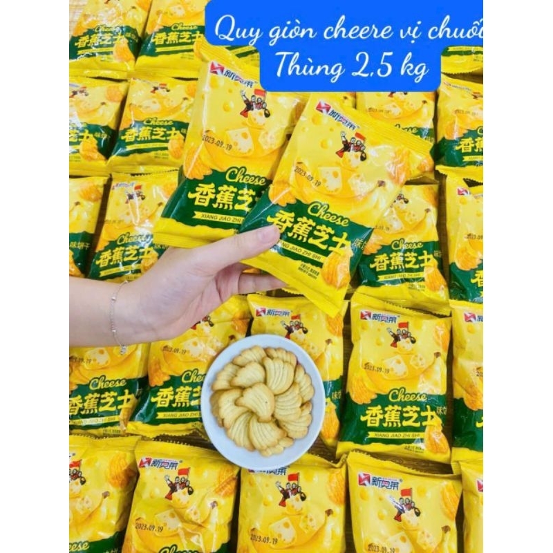 1 gói bánh quy chuối, rau củ, sữa hàng sẵn