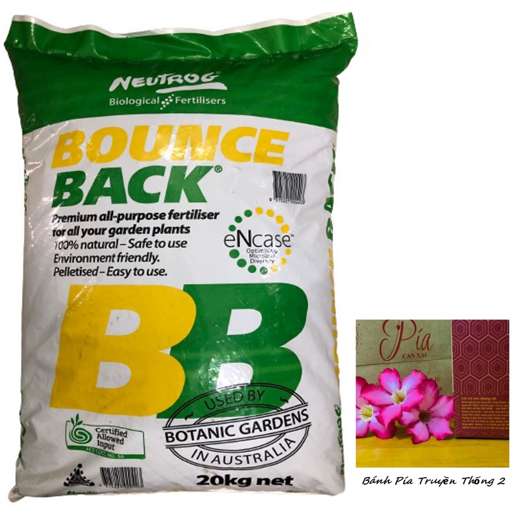 Phân Hữu Cơ Đậm Đặc Dạng Viên Bounce Back - #152A# 20kg