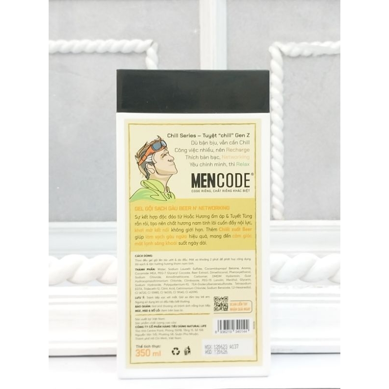 Gel gội đầu MenCode Chill series 350ml