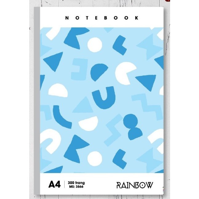 SỔ MAY GÁY RainBow A4 200TRANG Bìa cao cấp