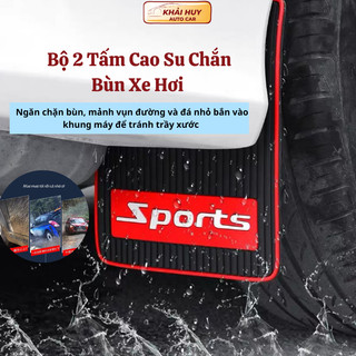 Bộ 2 Tấm Cao Su Chắn Bùn Ô Tô Chắn Nước Bùn Đất Văng Lên Xe Và Các Xe Khác Khi Trời Mưa khaihuyauto