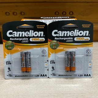 Chính Hãng Vỉ 2 viên Pin sạc Camelion Rechargeable 1100mAh 1.2V AAA chuyên dụng chất lượng cao