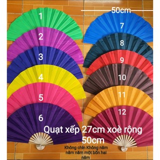 1 Quạt vải viết theop yêu cầu, xòe rộng 50cm