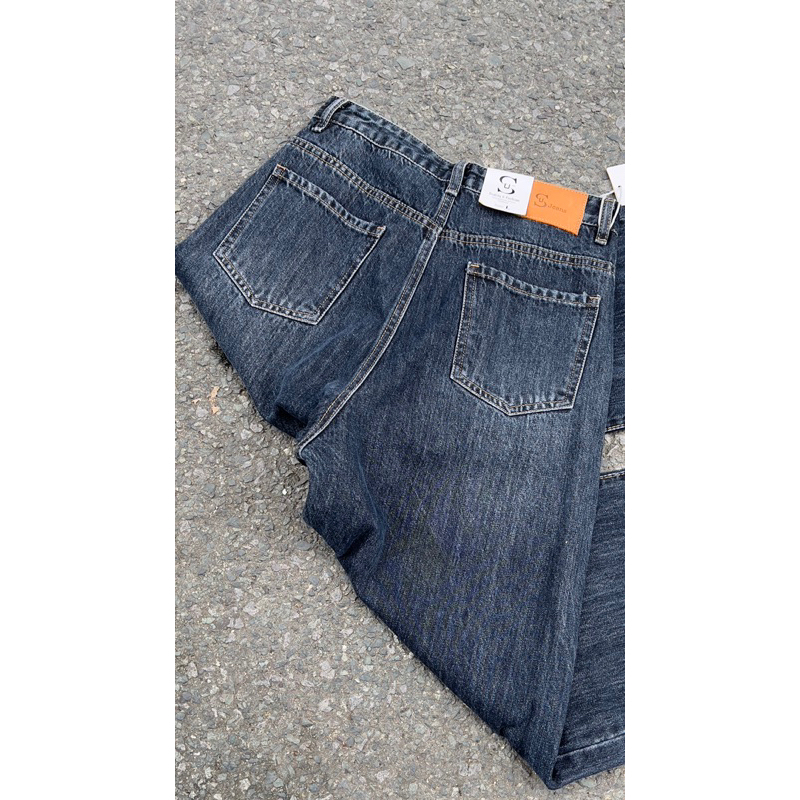 QUẦN SUÔNG ỐNG RỘNG CẠP CAO DÁNG SIÊU DÀI 106cm COTTON QC