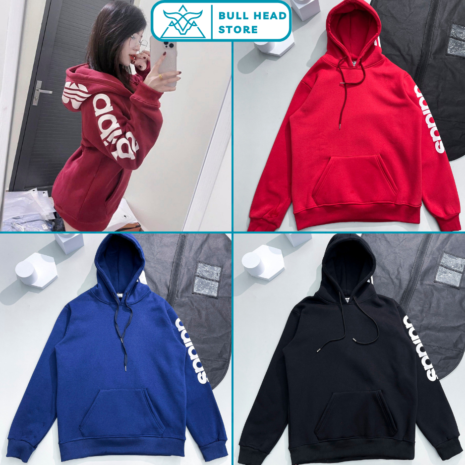 Áo Hoodie Nam A Đi Đát In Chữ Viền Tay Siêu Nét - Áo Hoodie Nam Nữ A Đi Đát Cao Cấp