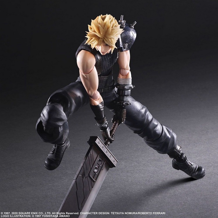 Mô hình Cloud Strife Version 2 Final Fantasy VII Remake - Play Arts Kai Square Enix