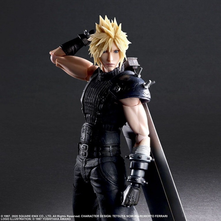 Mô hình Cloud Strife Version 2 Final Fantasy VII Remake - Play Arts Kai Square Enix