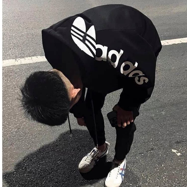 Áo Hoodie Nam A Đi Đát In Chữ Viền Tay Siêu Nét - Áo Hoodie Nam Nữ A Đi Đát Cao Cấp