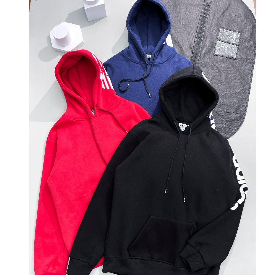 Áo Hoodie Nam A Đi Đát In Chữ Viền Tay Siêu Nét - Áo Hoodie Nam Nữ A Đi Đát Cao Cấp