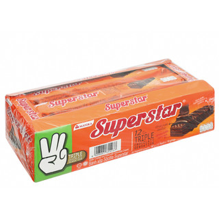 Bánh xốp Super Star Triple Choco hộp 192g