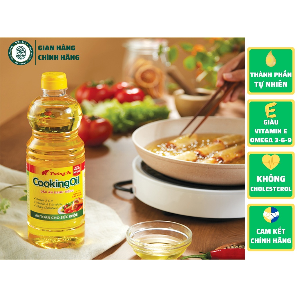 Dầu ăn TƯỜNG AN Cooking Oil / Đậu Nành chai 1 lít