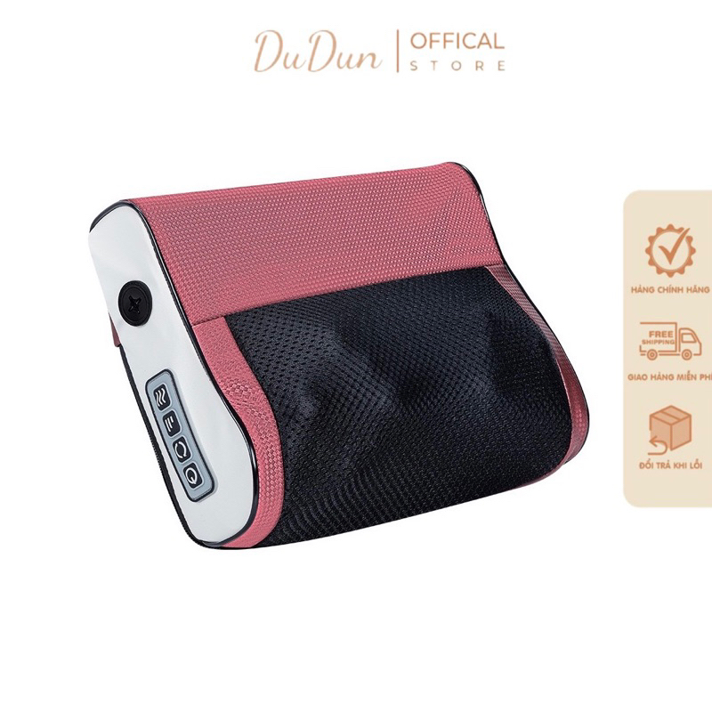 Gối Massage Cổ Vai Gáy, Máy Massage Hồng Ngoại 20 Bi Cao Cấp Hỗ Trợ Mát Xa Toàn Thân Hiệu Quả - G3 DuDun