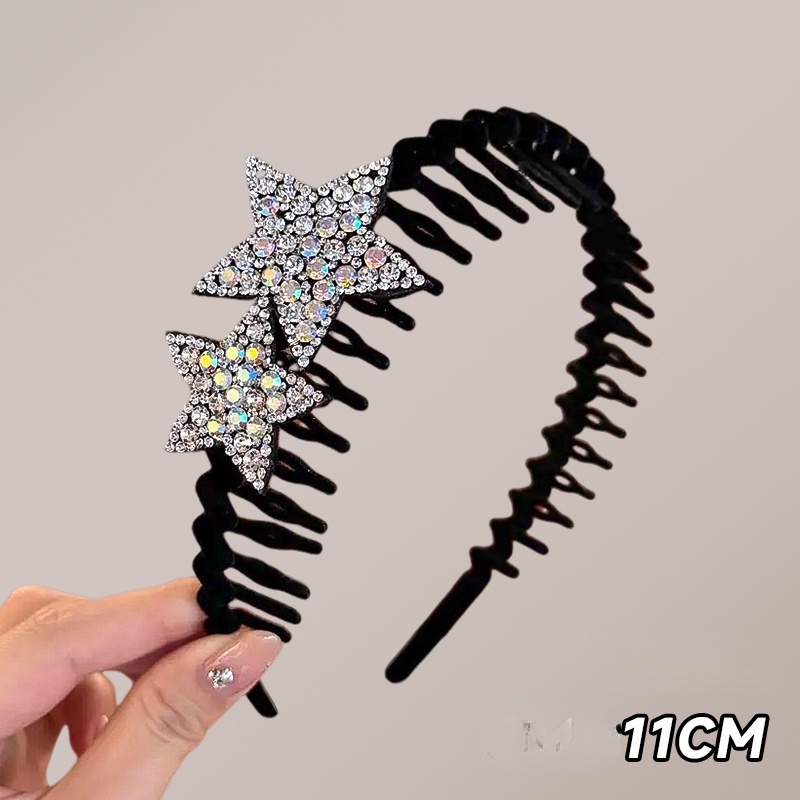 MVP3571 Băng Đô Cài Tóc Co Giãn Hình Ngôi Sao Lấp Lánh